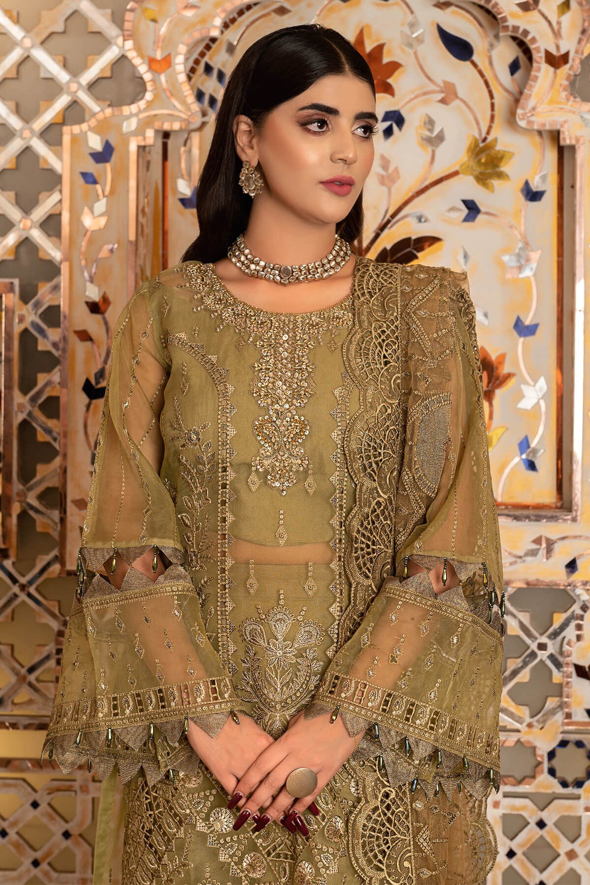Janique | Luxury Collection 24 |  D-035 Saffron by Janique - Designer Dress - Type: Ladies Clothes - Available at Libayah - 100% Original
