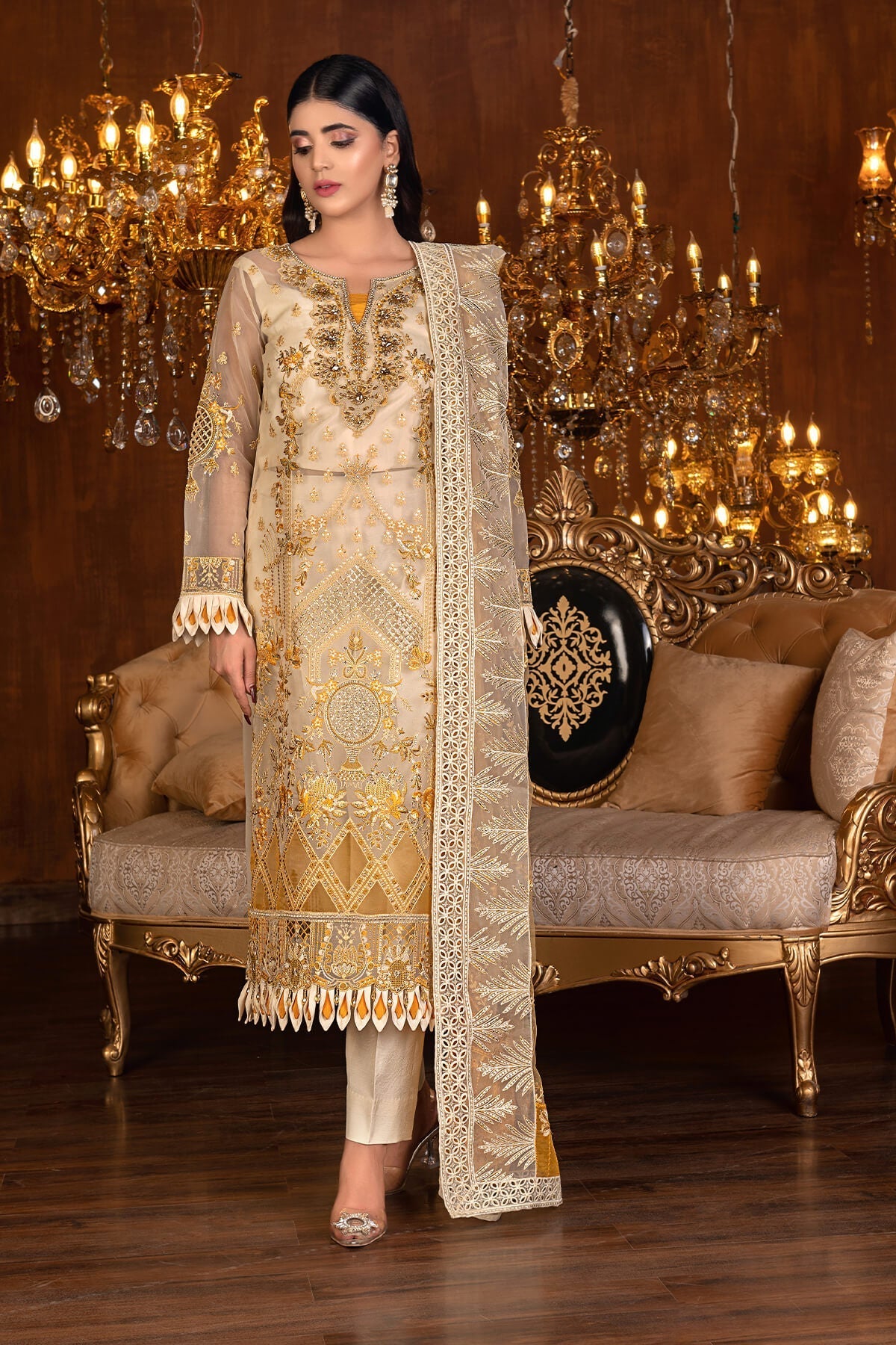 Janique | Luxury Collection 24 |  D-037 Gold by Janique - Designer Dress - Type: Ladies Clothes - Available at Libayah - 100% Original