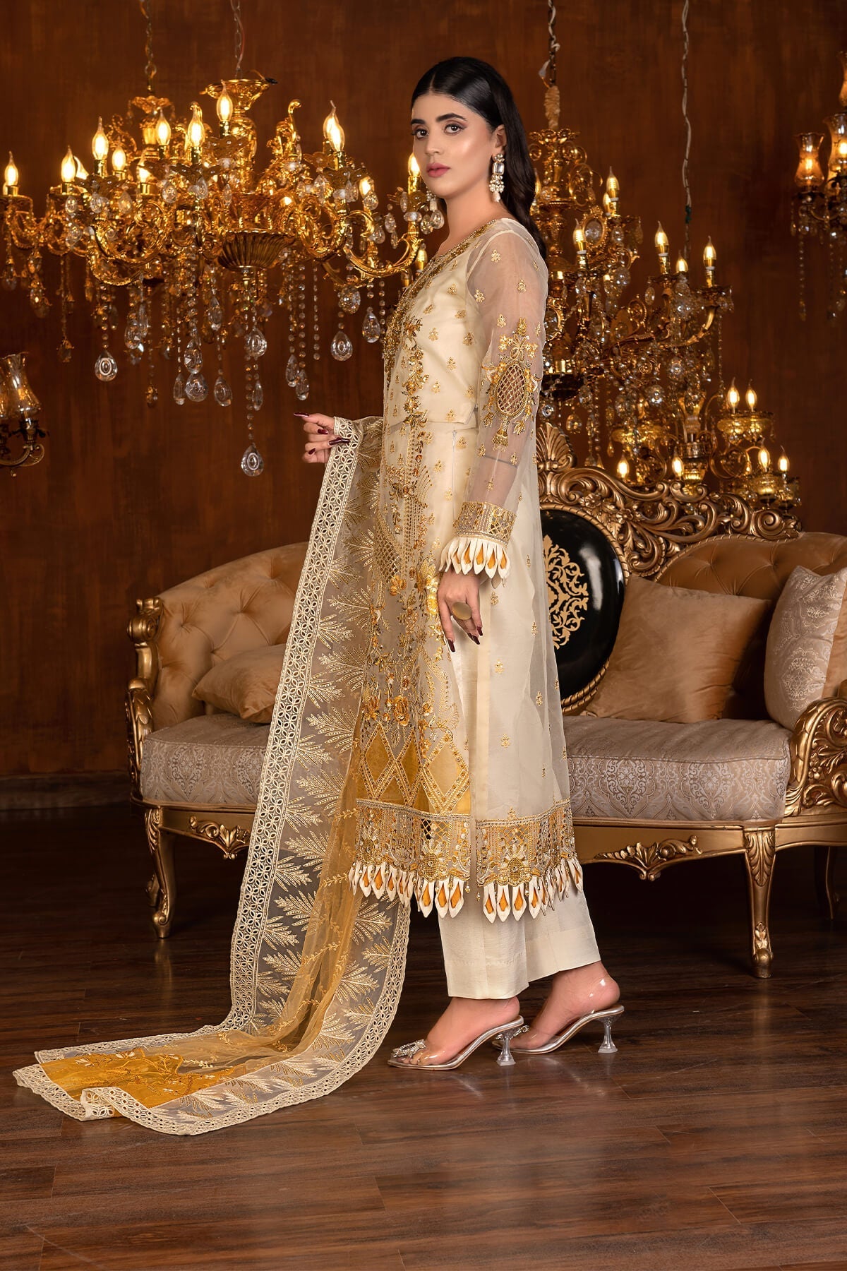 Janique | Luxury Collection 24 |  D-037 Gold by Janique - Designer Dress - Type: Ladies Clothes - Available at Libayah - 100% Original