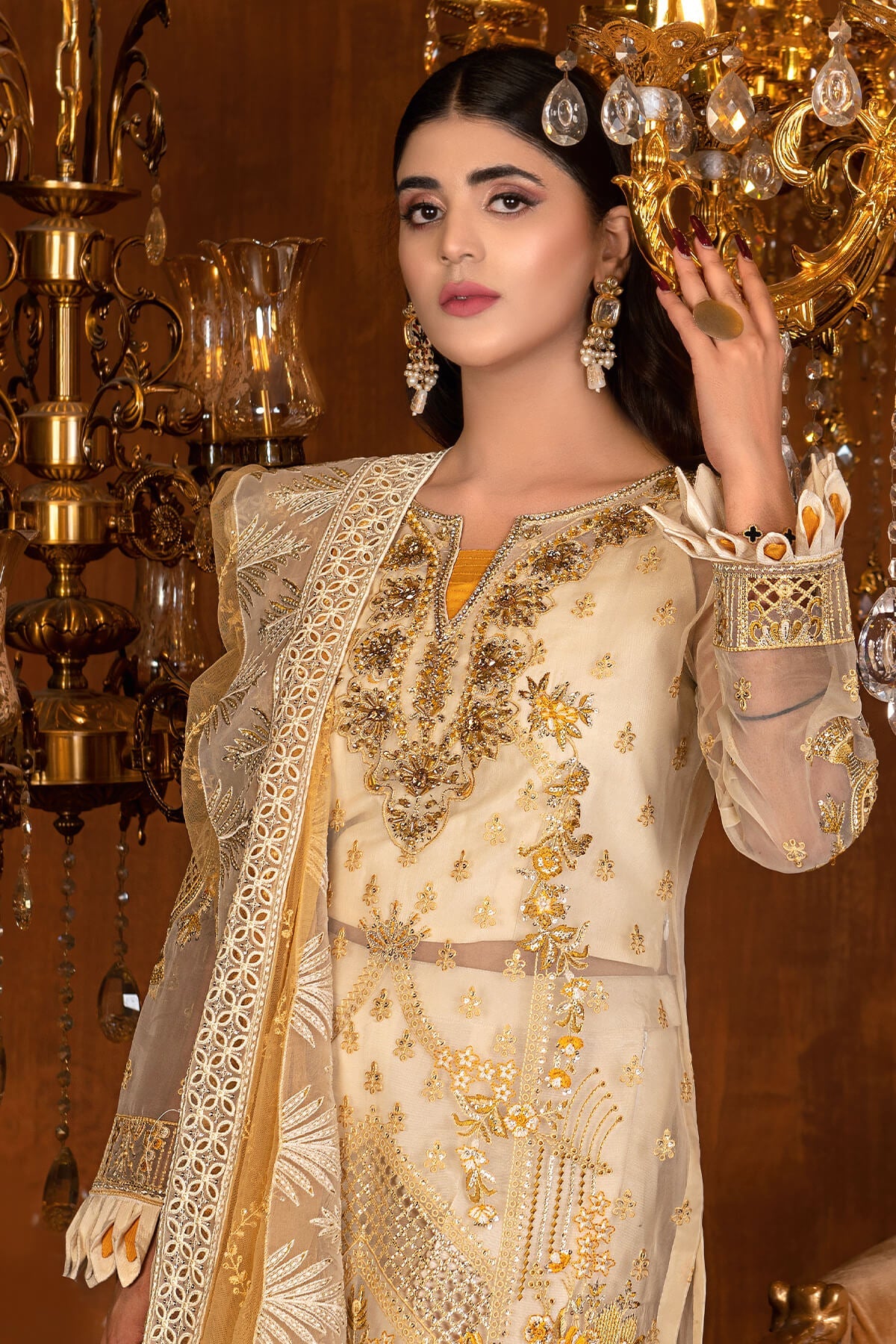 Janique | Luxury Collection 24 |  D-037 Gold by Janique - Designer Dress - Type: Ladies Clothes - Available at Libayah - 100% Original