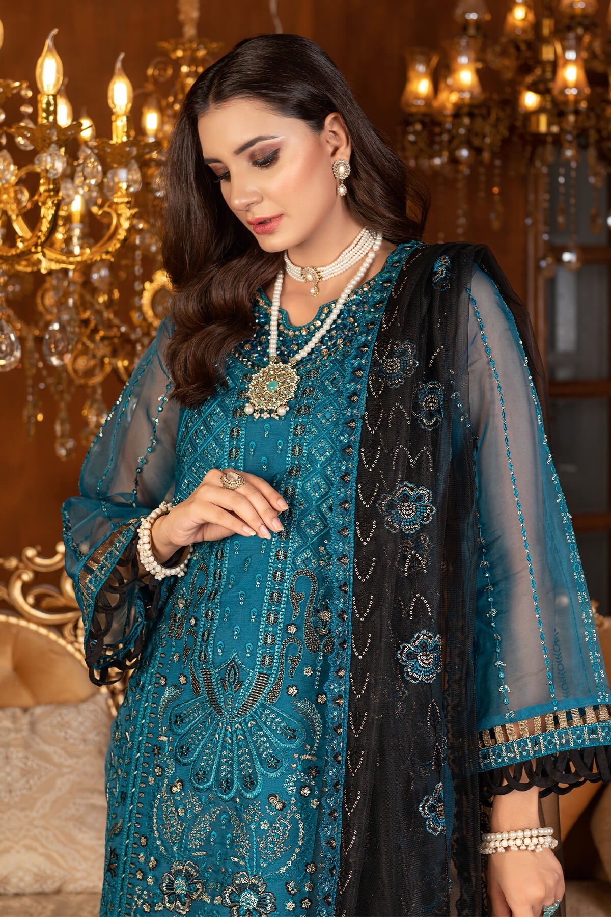 Janique | Luxury Collection 24 |  D-031 Cobalt blue by Janique - Designer Dress - Type: Ladies Clothes - Available at Libayah - 100% Original