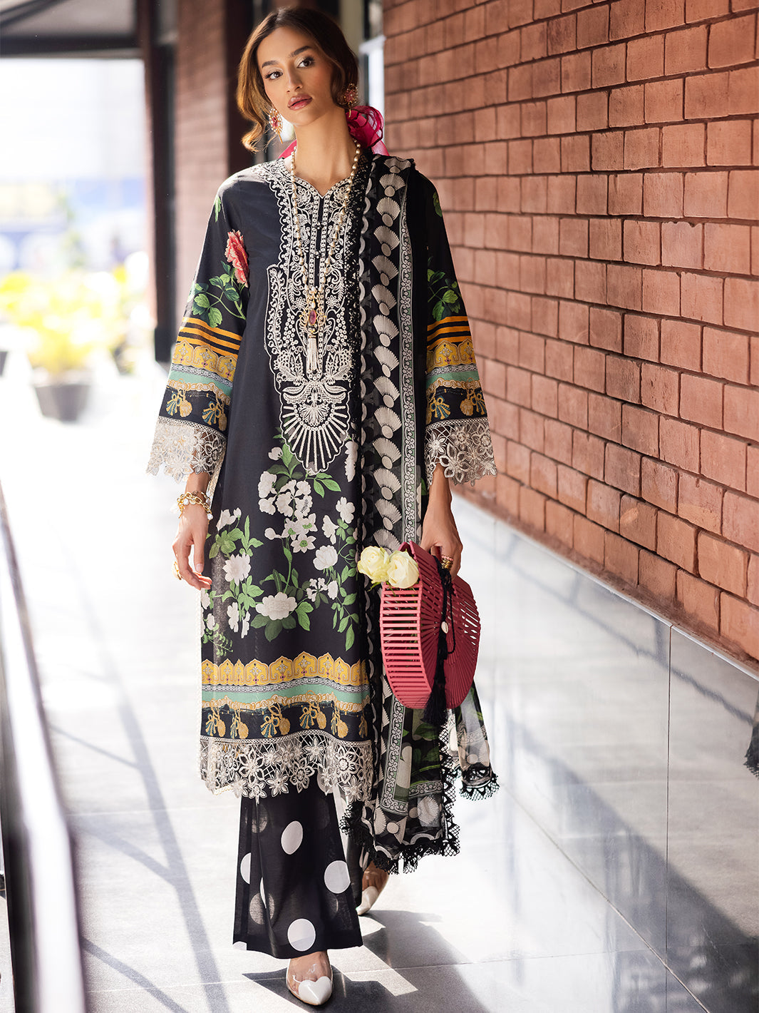 Mahnur | After Hours Luxury Lawn 25 | Jellybean Joy by Mahnur - Designer Dress - Type: Ladies Clothes - Available at Libayah - 100% Original