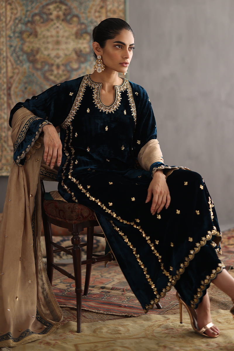 Sana Abbas | Velvet Formals | JOLINE by Sana Abbas - Designer Dress - Type: Ladies Clothes - Available at Libayah - 100% Original