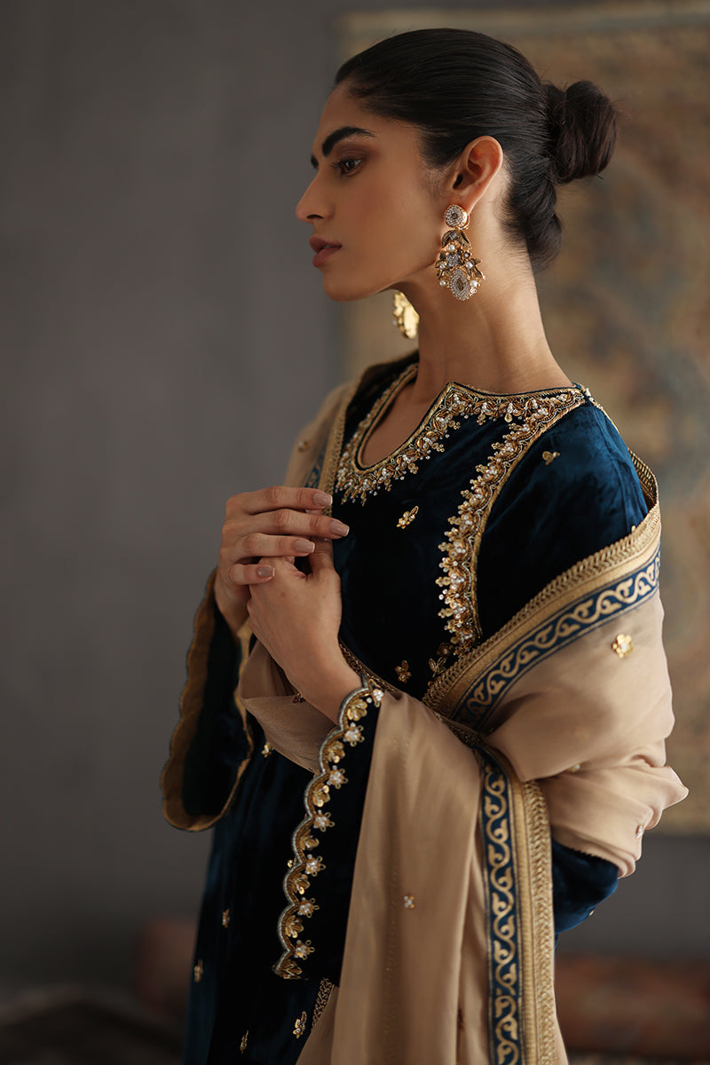Sana Abbas | Velvet Formals | JOLINE by Sana Abbas - Designer Dress - Type: Ladies Clothes - Available at Libayah - 100% Original