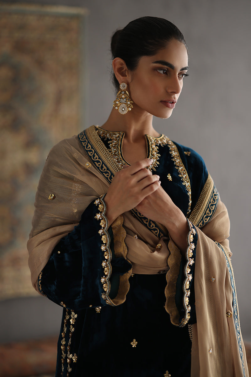 Sana Abbas | Velvet Formals | JOLINE by Sana Abbas - Designer Dress - Type: Ladies Clothes - Available at Libayah - 100% Original