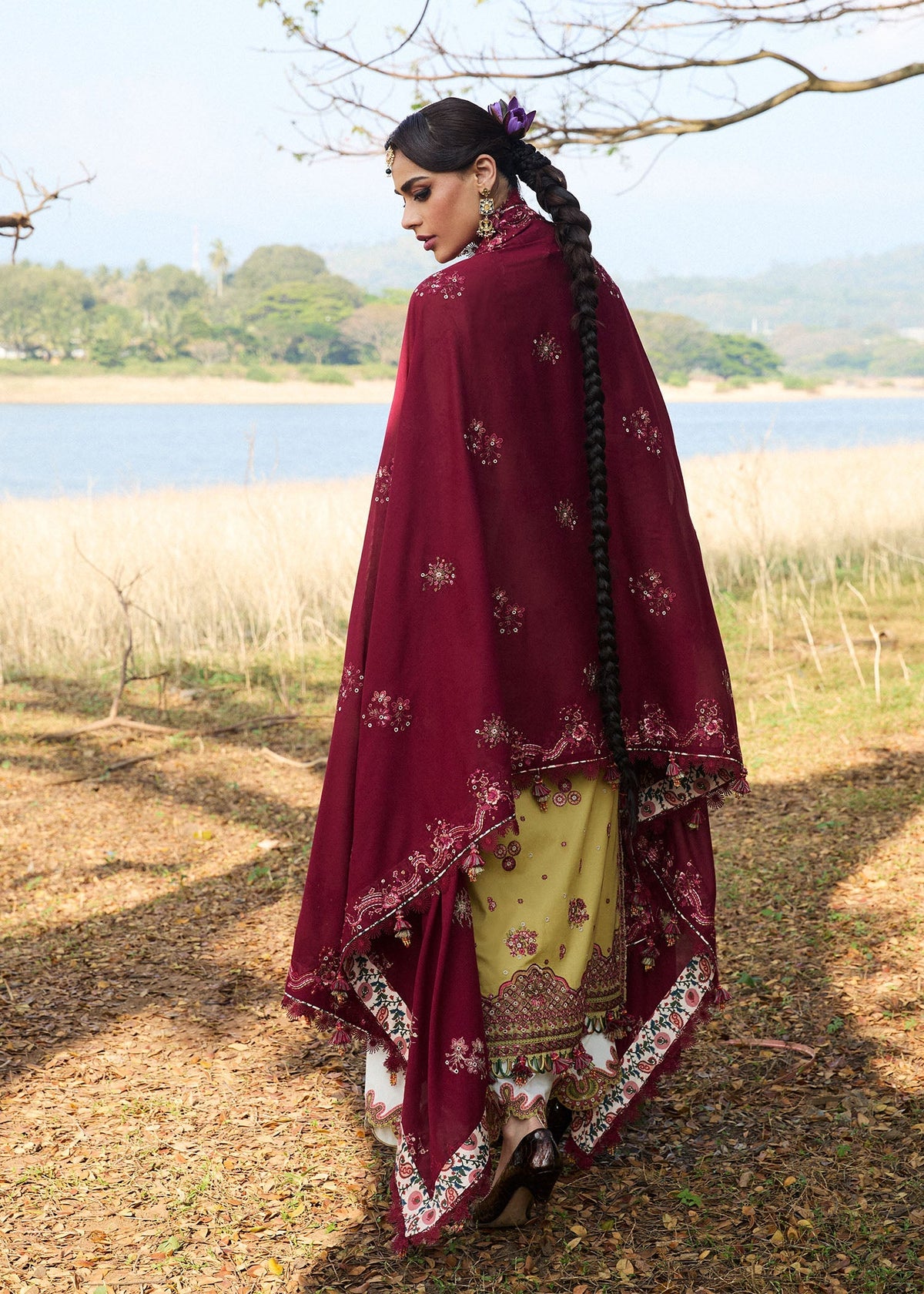 Hussain Rehar | Luxury Lawn 25 | Minted by Hussain Rehar - Designer Dress - Type: Ladies Clothes - Available at Libayah - 100% Original