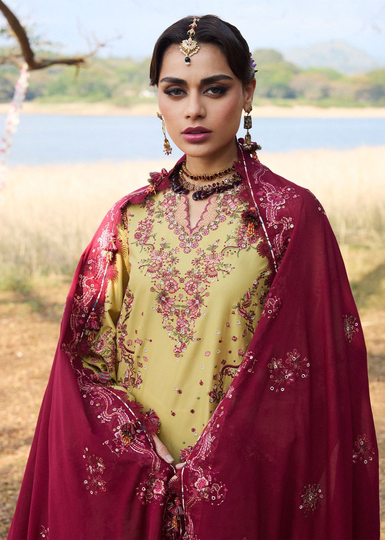Hussain Rehar | Luxury Lawn 25 | Minted by Hussain Rehar - Designer Dress - Type: Ladies Clothes - Available at Libayah - 100% Original