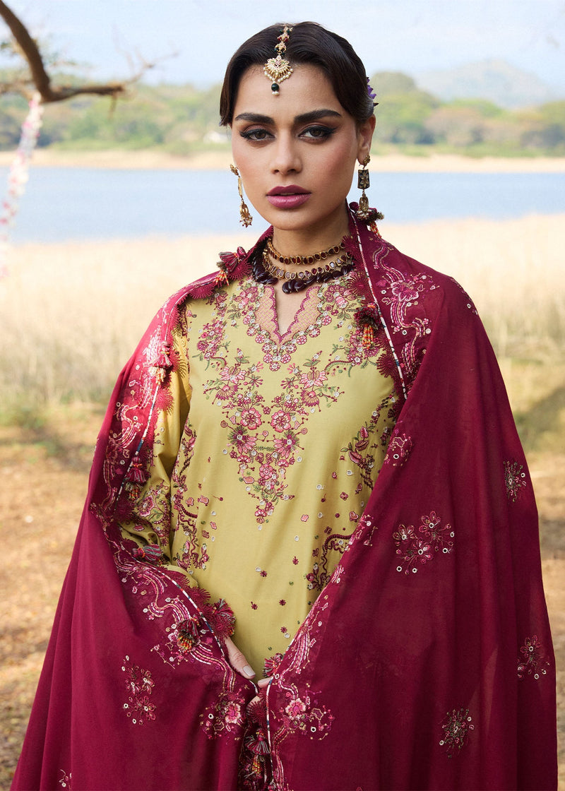 Hussain Rehar | Luxury Lawn 25 | Minted by Hussain Rehar - Designer Dress - Type: Ladies Clothes - Available at Libayah - 100% Original