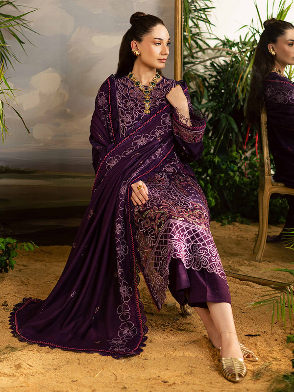 Mahnur | Kaia Slub Linen 25 | K - 01 | 3 PC LINEN by Mahnur - Designer Dress  - Type : Ladies Clothes - Available at Libayah - 100% Original 