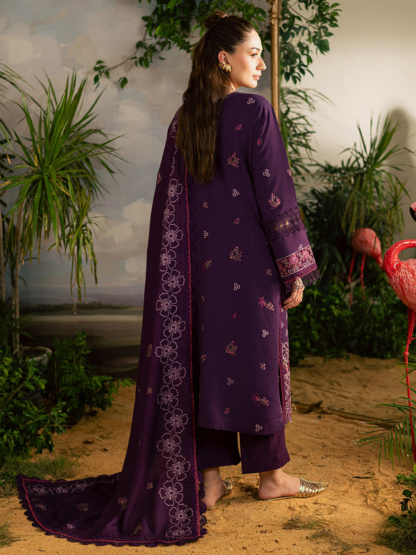 Mahnur | Kaia Slub Linen 25 | K - 01 | 3 PC LINEN by Mahnur - Designer Dress  - Type : Ladies Clothes - Available at Libayah - 100% Original 