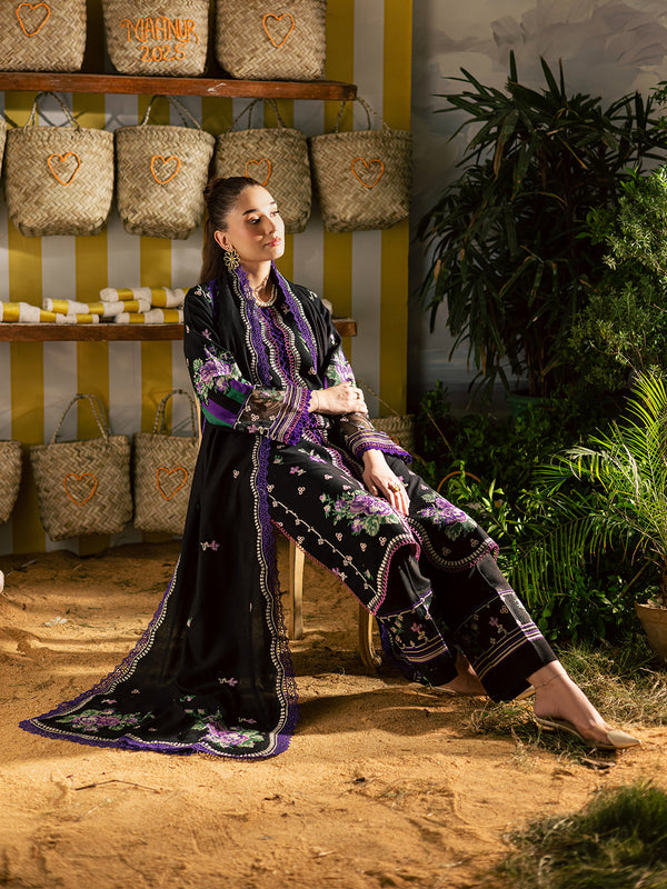 Mahnur | Kaia Slub Linen 25 | K - 02 | 3 PC LINEN by Mahnur - Designer Dress  - Type : Ladies Clothes - Available at Libayah - 100% Original 