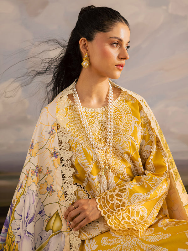 Mahnur | Kaia Slub Linen 25 | K - 03 | 3 PC LINEN by Mahnur - Designer Dress  - Type : Ladies Clothes - Available at Libayah - 100% Original 