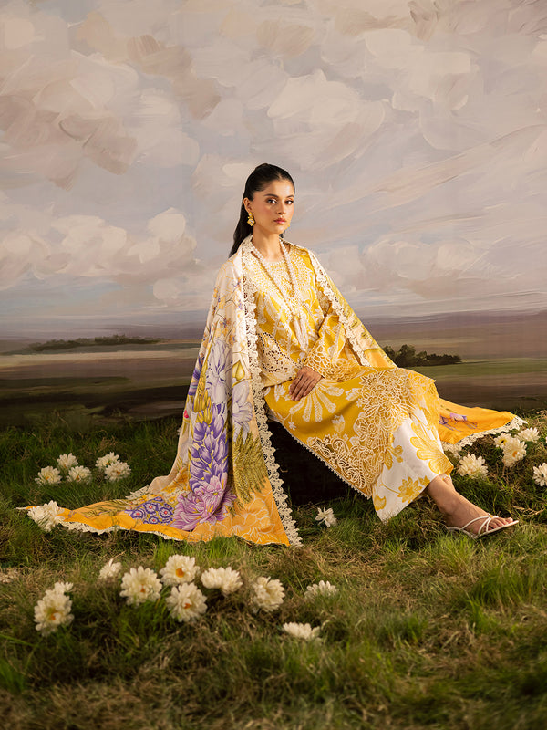 Mahnur | Kaia Slub Linen 25 | K - 03 | 3 PC LINEN by Mahnur - Designer Dress  - Type : Ladies Clothes - Available at Libayah - 100% Original 