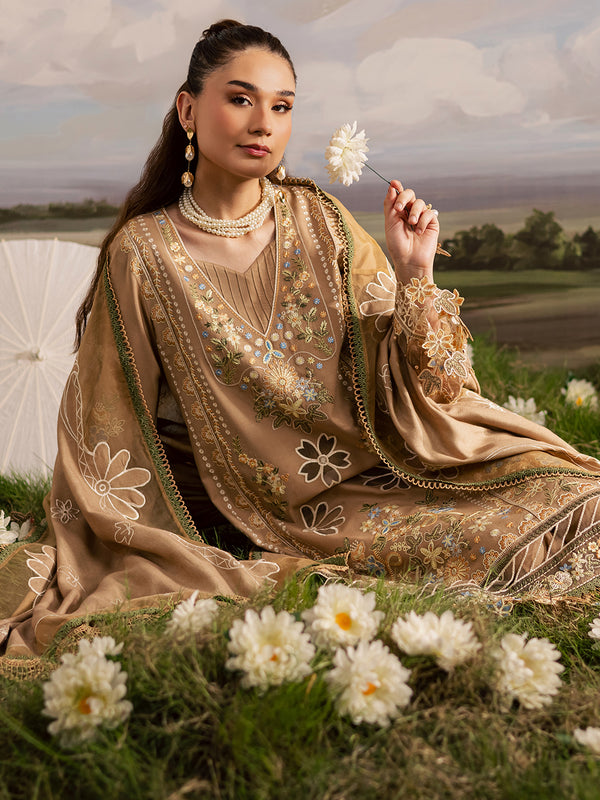 Mahnur | Kaia Slub Linen 25 | K - 04 | 3 PC LINEN by Mahnur - Designer Dress  - Type : Ladies Clothes - Available at Libayah - 100% Original 