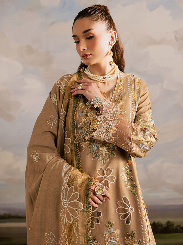 Mahnur | Kaia Slub Linen 25 | K - 04 | 3 PC LINEN by Mahnur - Designer Dress  - Type : Ladies Clothes - Available at Libayah - 100% Original 