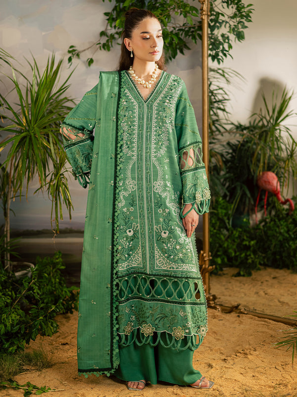 Mahnur | Kaia Slub Linen 25 | K - 05 | 3 PC LINEN by Mahnur - Designer Dress  - Type : Ladies Clothes - Available at Libayah - 100% Original 