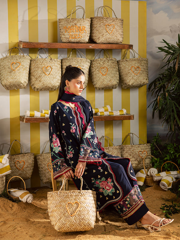 Mahnur | Kaia Slub Linen 25 | K - 06 | 3 PC LINEN by Mahnur - Designer Dress  - Type : Ladies Clothes - Available at Libayah - 100% Original 