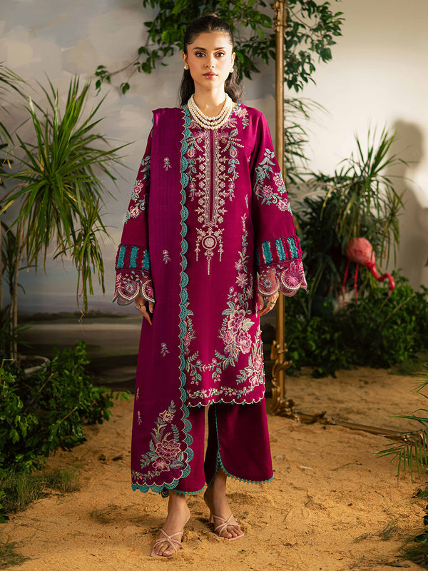 Mahnur | Kaia Slub Linen 25 | K - 09 | 3 PC LINEN by Mahnur - Designer Dress  - Type : Ladies Clothes - Available at Libayah - 100% Original 