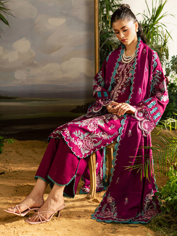 Mahnur | Kaia Slub Linen 25 | K - 09 | 3 PC LINEN by Mahnur - Designer Dress  - Type : Ladies Clothes - Available at Libayah - 100% Original 