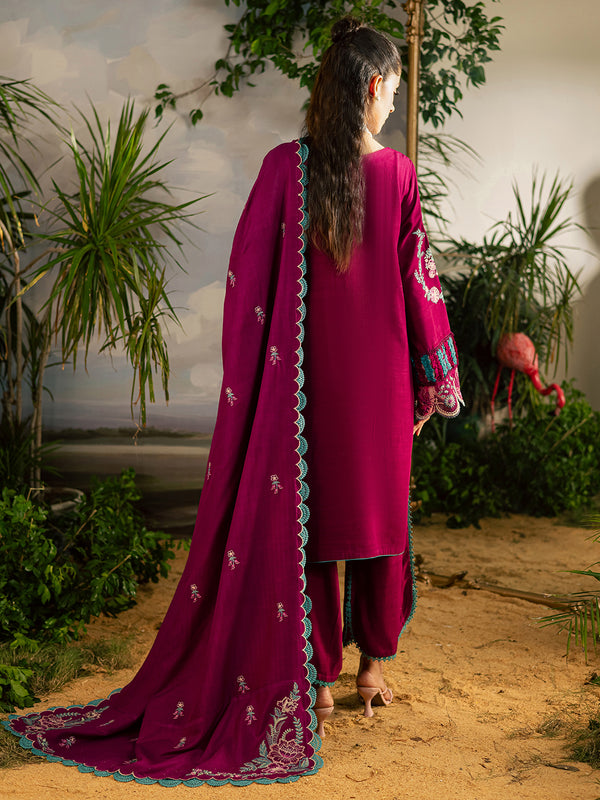 Mahnur | Kaia Slub Linen 25 | K - 09 | 3 PC LINEN by Mahnur - Designer Dress  - Type : Ladies Clothes - Available at Libayah - 100% Original 