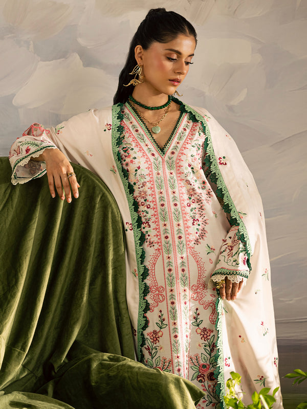 Mahnur | Kaia Slub Linen 25 | K - 11 | 3 PC LINEN by Mahnur - Designer Dress  - Type : Ladies Clothes - Available at Libayah - 100% Original 