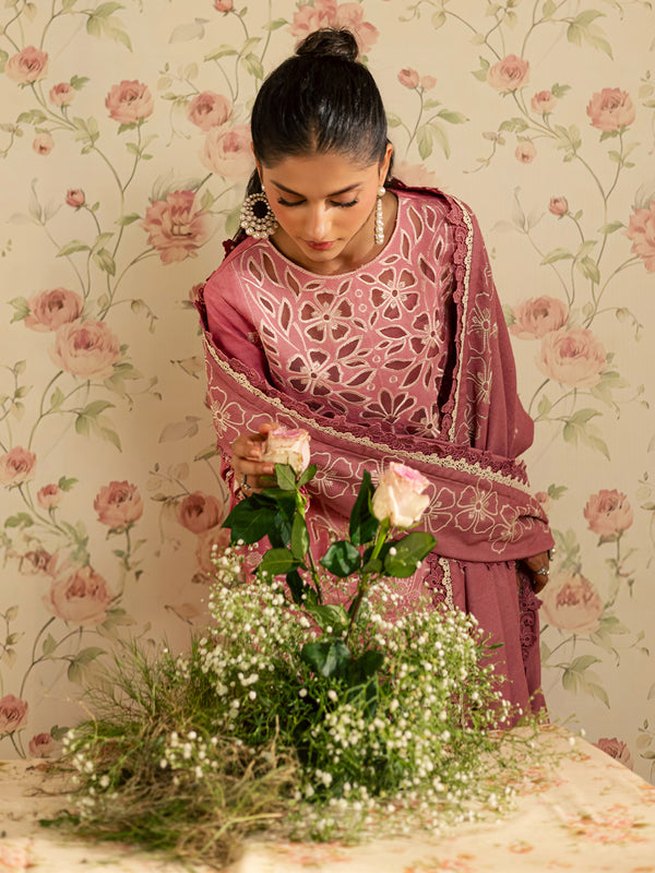 Mahnur | Kaia Slub Linen 25 | K - 13 | 3 PC LINEN by Mahnur - Designer Dress  - Type : Ladies Clothes - Available at Libayah - 100% Original 