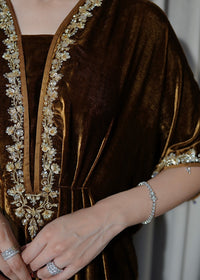 Mahum Asad | Voila Velvets | Topaz by Mahum Asad - Designer Dress - Type: Ladies Clothes - Available at Libayah - 100% Original