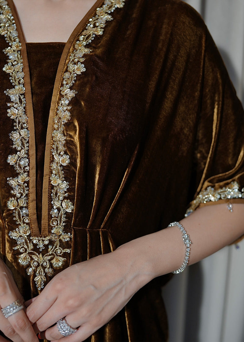 Mahum Asad | Voila Velvets | Topaz by Mahum Asad - Designer Dress - Type: Ladies Clothes - Available at Libayah - 100% Original
