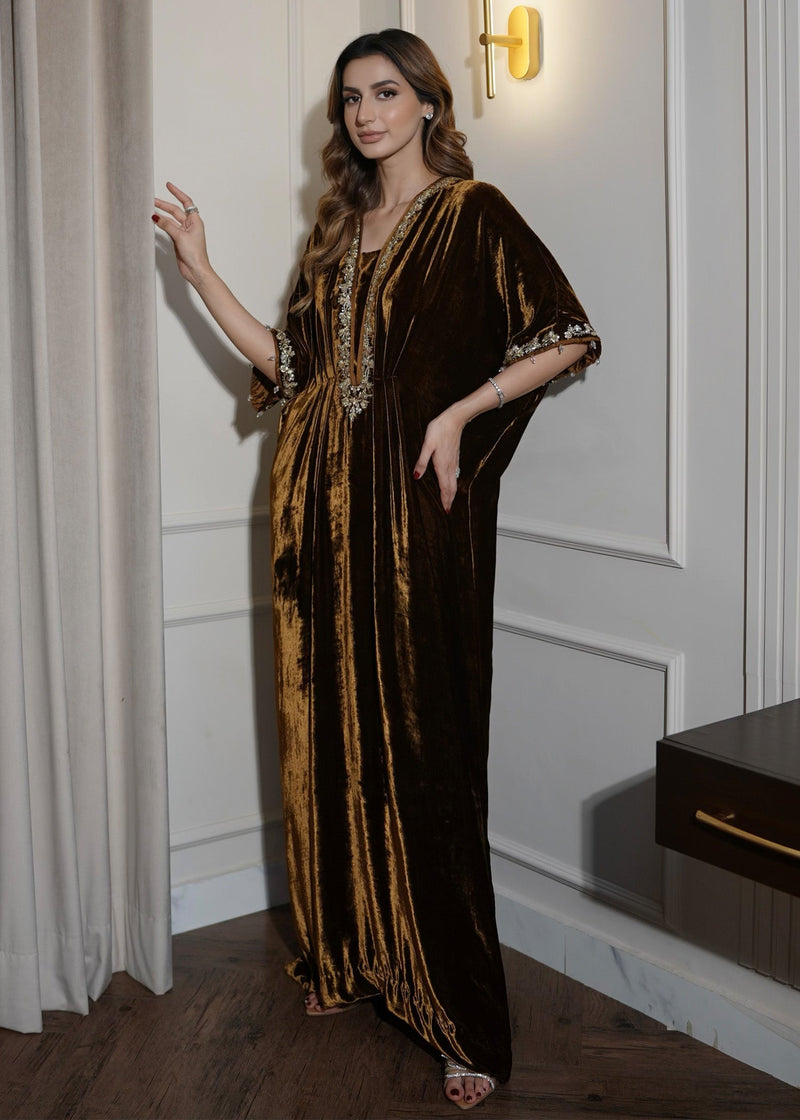 Mahum Asad | Voila Velvets | Topaz by Mahum Asad - Designer Dress - Type: Ladies Clothes - Available at Libayah - 100% Original