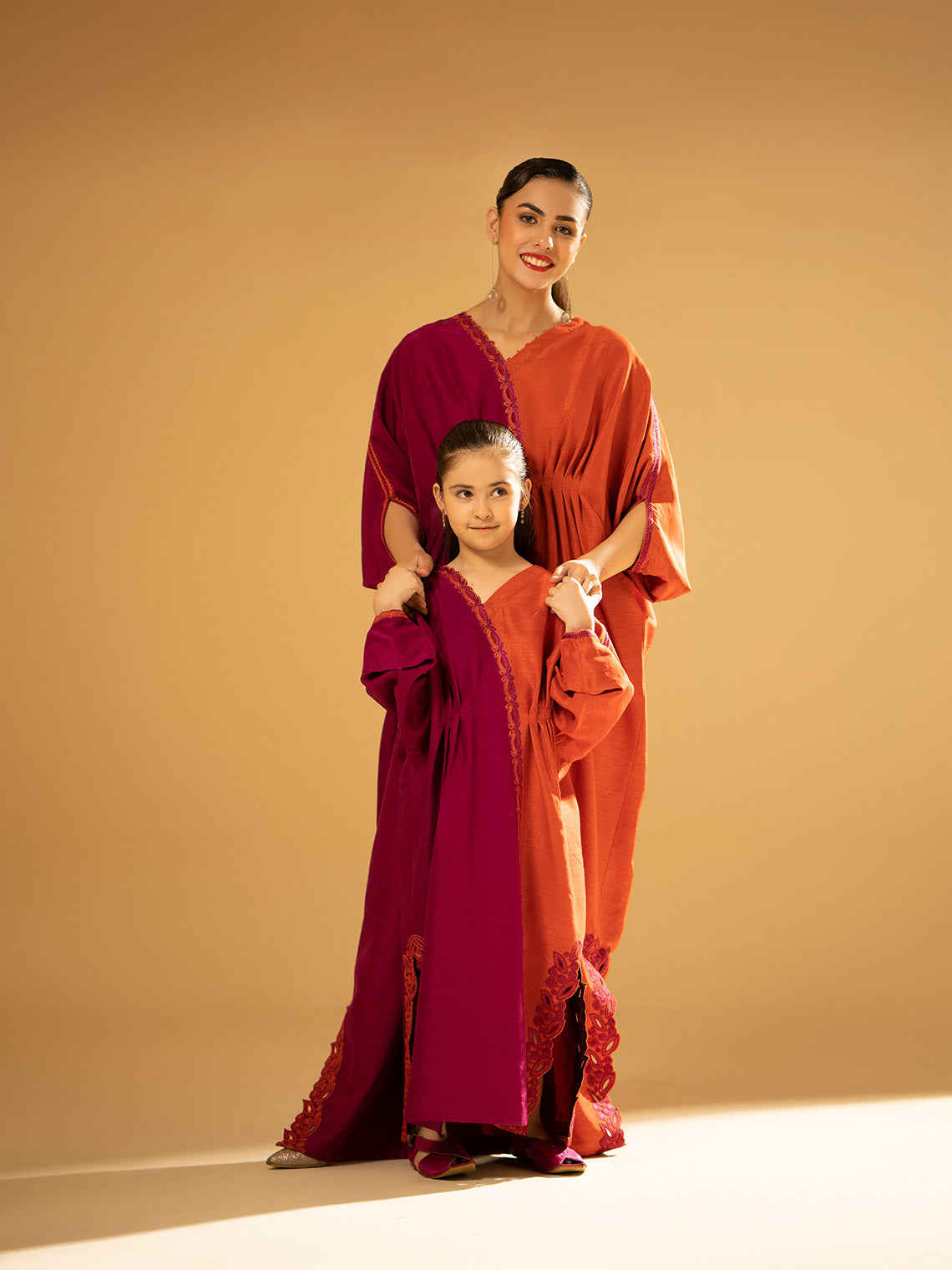 Fozia Khalid | Eid Edit 24 | Split-Tone Kaftan by Fozia Khalid - Designer Dress - Type: Ladies Clothes - Available at Libayah - 100% Original