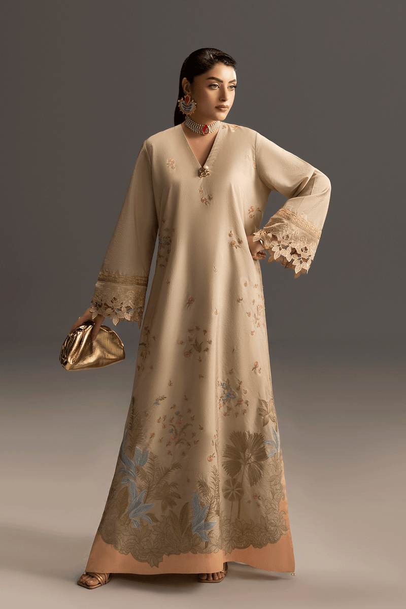 Erum Khan | Summer Whisper | Golden Crown - Designer Dress - Type : Ladies Clothes - Available at Libayah - 100% Original