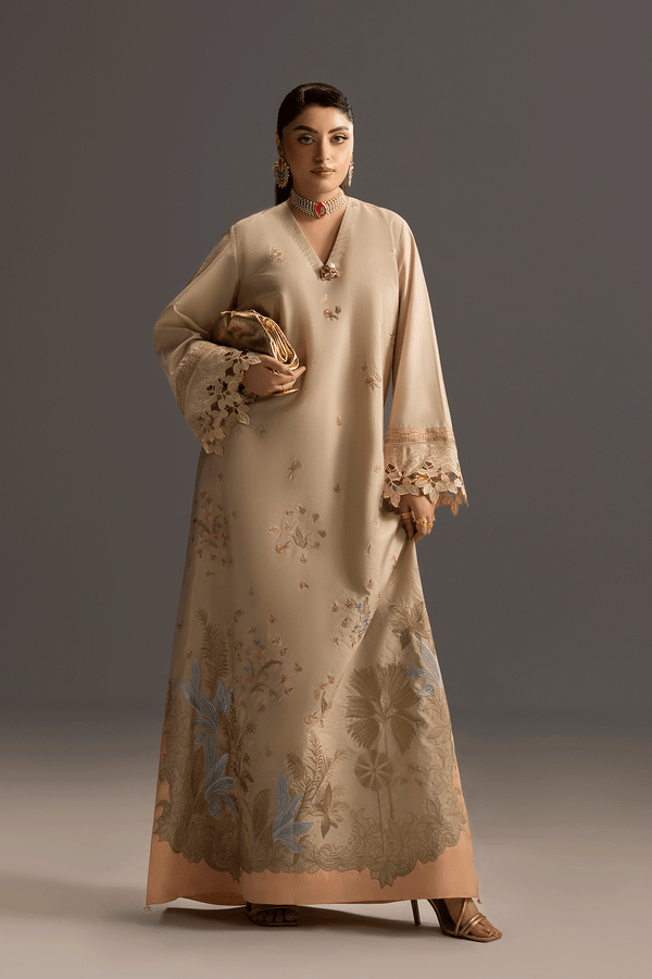 Erum Khan | Summer Whisper | Golden Crown - Designer Dress - Type : Ladies Clothes - Available at Libayah - 100% Original