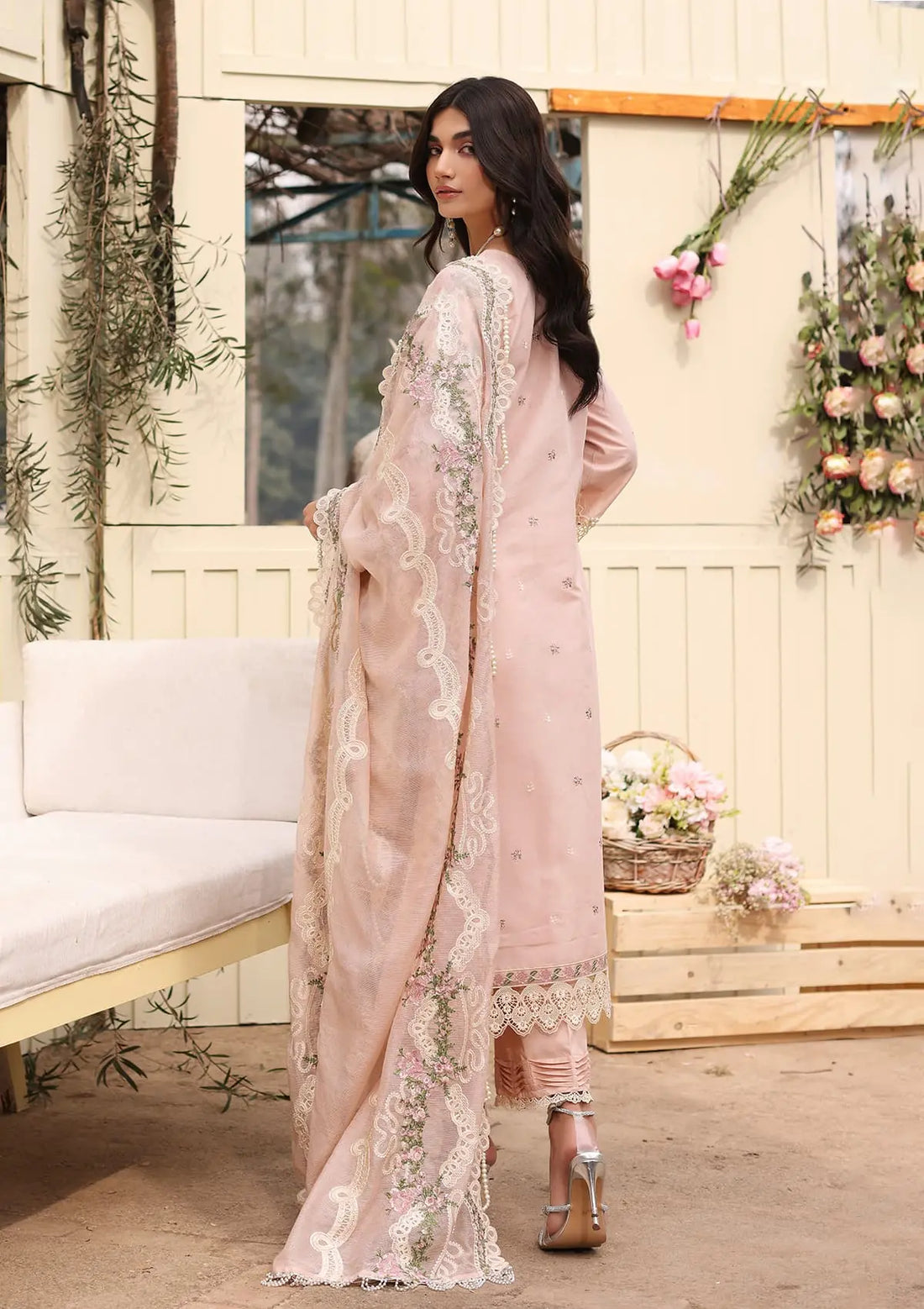 Kahf Premium | Festive Lawn 24 | KFL-09B NORA by Kahf Premium - Designer Dress - Type: Ladies Clothes - Available at Libayah - 100% Original