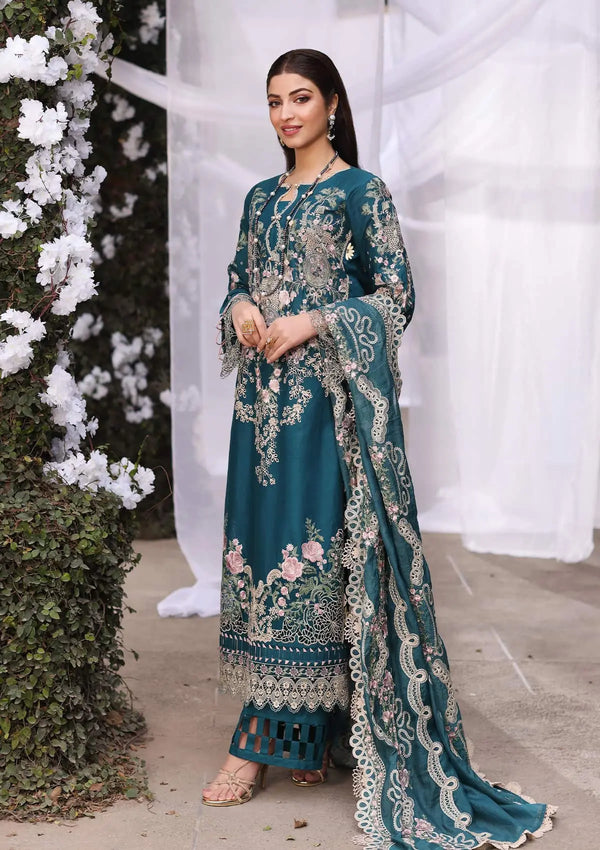 Kahf Premium | Festive Lawn 24 | KFL-09A BANO by Kahf Premium - Designer Dress - Type: Ladies Clothes - Available at Libayah - 100% Original