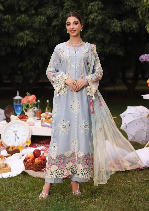 Kahf Premium | Festive Lawn 24 | KFL-08A FIRUZE by Kahf Premium - Designer Dress - Type: Ladies Clothes - Available at Libayah - 100% Original