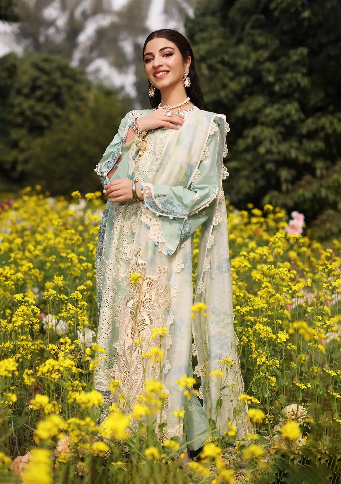 Kahf Premium | Festive Lawn 24 | KFL-01 TABIR by Kahf Premium - Designer Dress - Type: Ladies Clothes - Available at Libayah - 100% Original