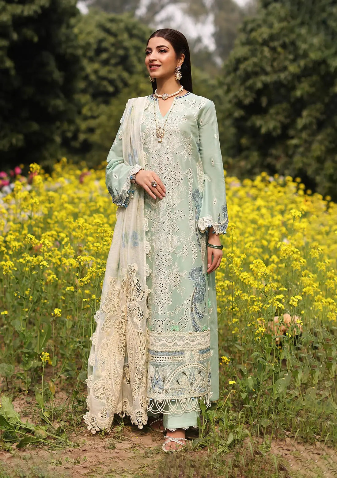 Kahf Premium | Festive Lawn 24 | KFL-01 TABIR by Kahf Premium - Designer Dress - Type: Ladies Clothes - Available at Libayah - 100% Original