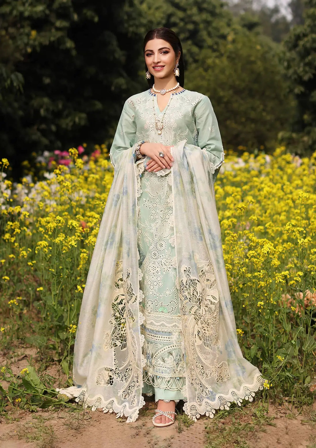 Kahf Premium | Festive Lawn 24 | KFL-01 TABIR by Kahf Premium - Designer Dress - Type: Ladies Clothes - Available at Libayah - 100% Original