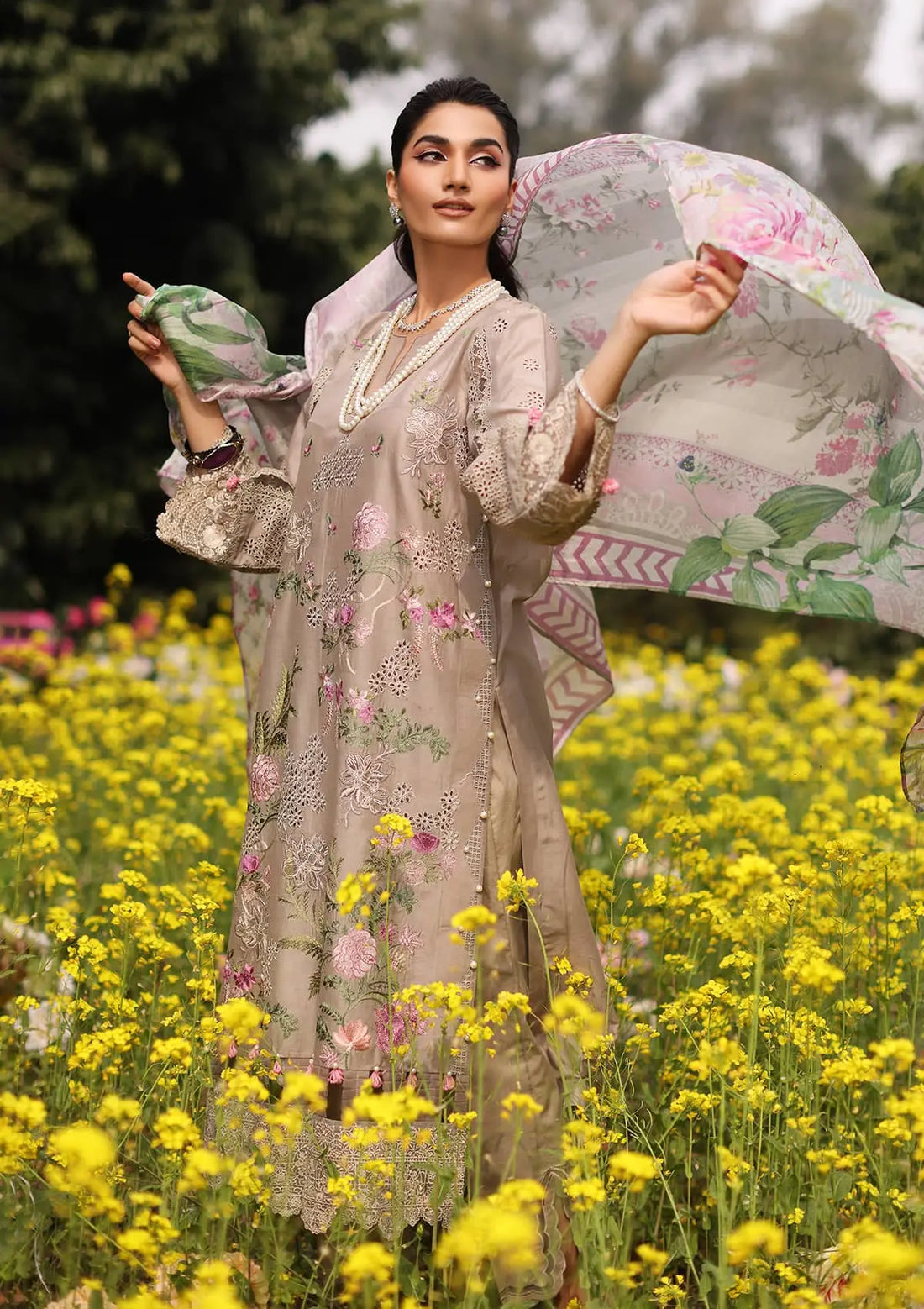 Kahf Premium | Festive Lawn 24 | KFL-12 HEER by Kahf Premium - Designer Dress - Type: Ladies Clothes - Available at Libayah - 100% Original