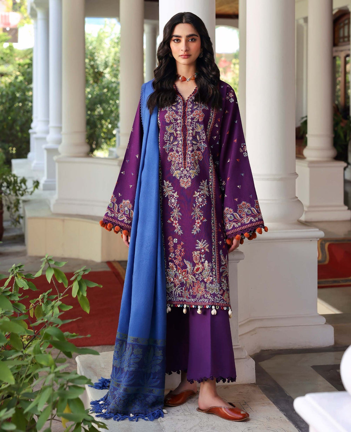 Republic Womenswear | Amaris Luxury Shawl 25 | Kaia by Republic Womenswear - Designer Dress  - Type : Ladies Clothes - Available at Libayah - 100% Original 