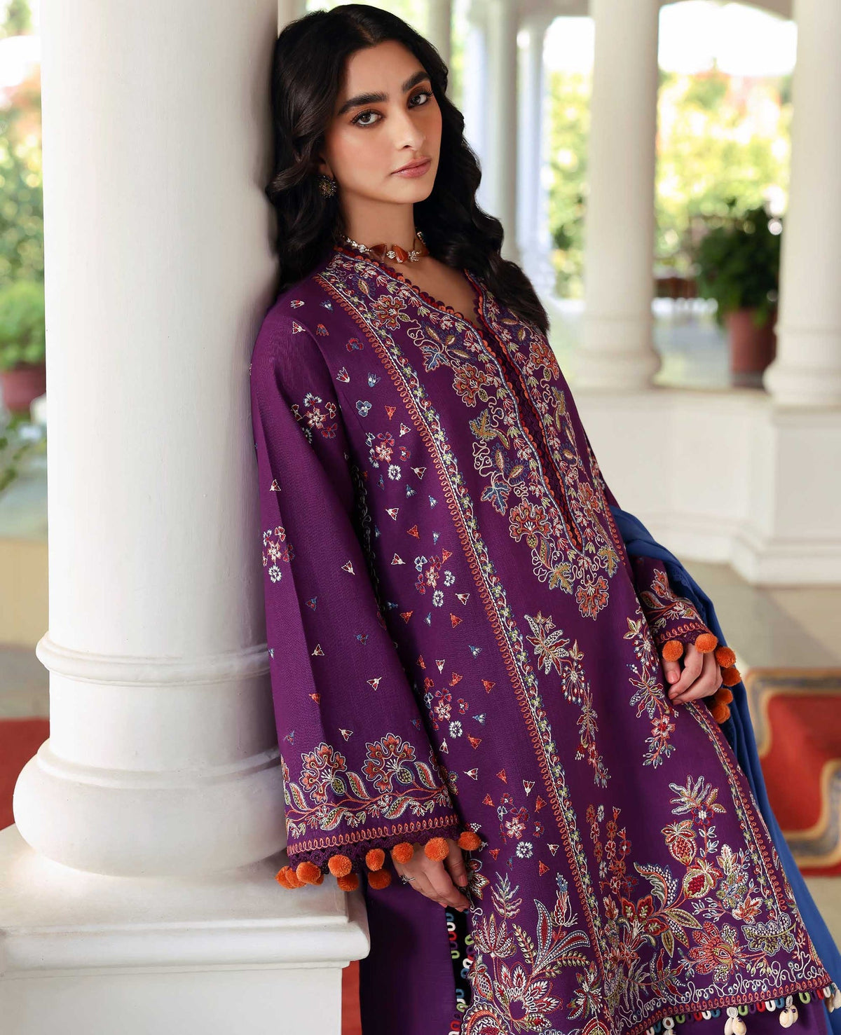 Republic Womenswear | Amaris Luxury Shawl 25 | Kaia by Republic Womenswear - Designer Dress  - Type : Ladies Clothes - Available at Libayah - 100% Original 