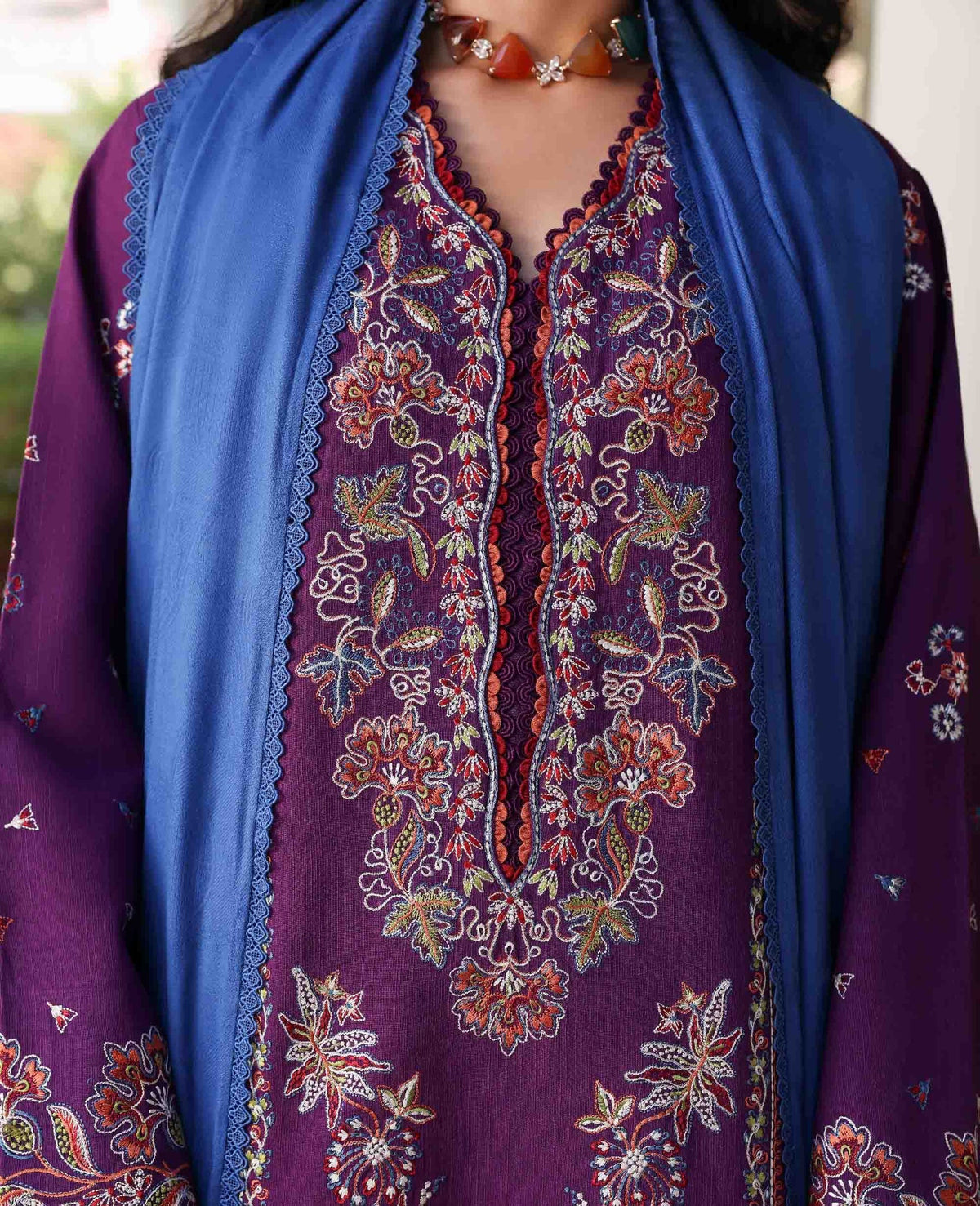 Republic Womenswear | Amaris Luxury Shawl 25 | Kaia by Republic Womenswear - Designer Dress  - Type : Ladies Clothes - Available at Libayah - 100% Original 