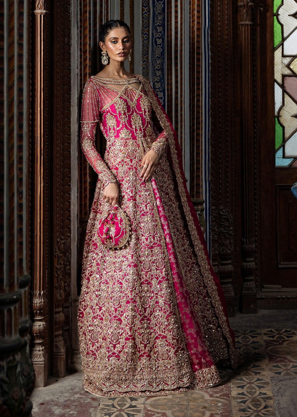 Kanwal Malik | Sajni Wedding 2024 |  Sarosh by Kanwal Malik - Designer Dress - Type: Ladies Clothes - Available at Libayah - 100% Original