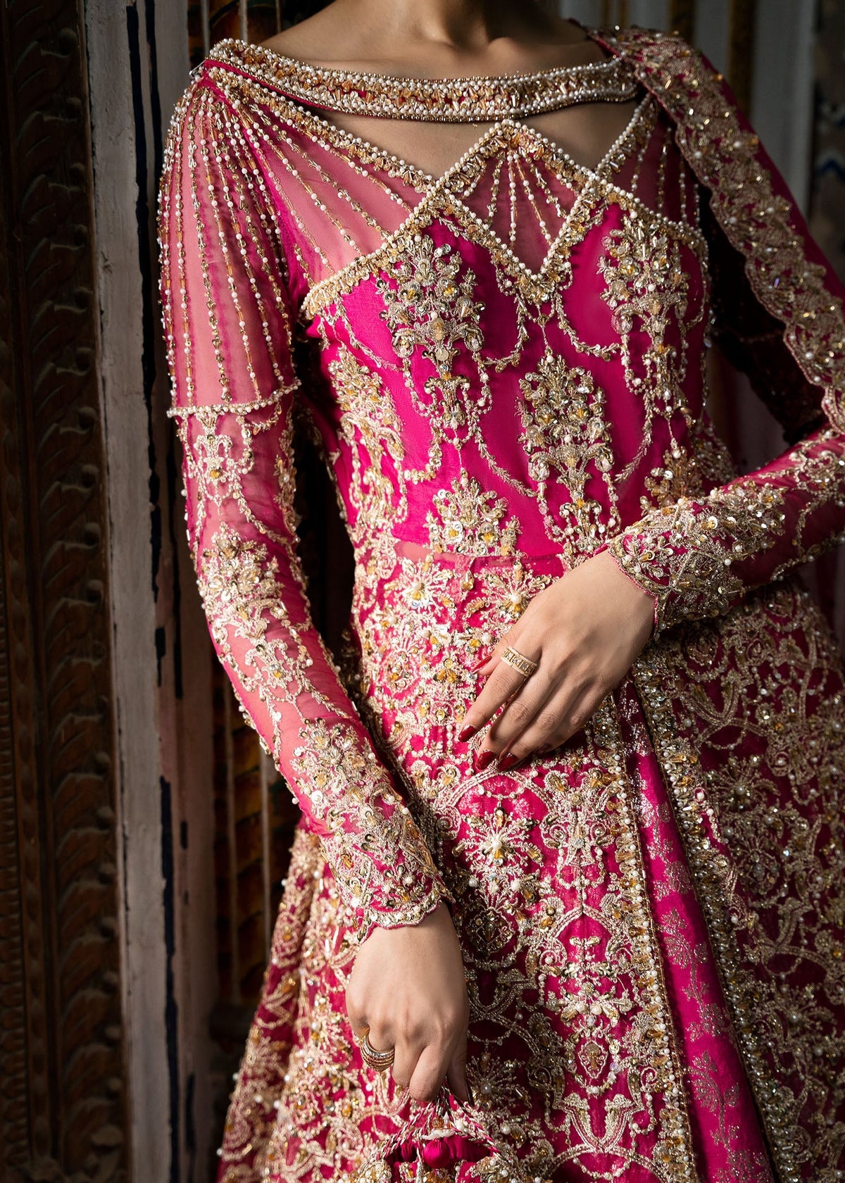 Kanwal Malik | Sajni Wedding 2024 |  Sarosh by Kanwal Malik - Designer Dress - Type: Ladies Clothes - Available at Libayah - 100% Original
