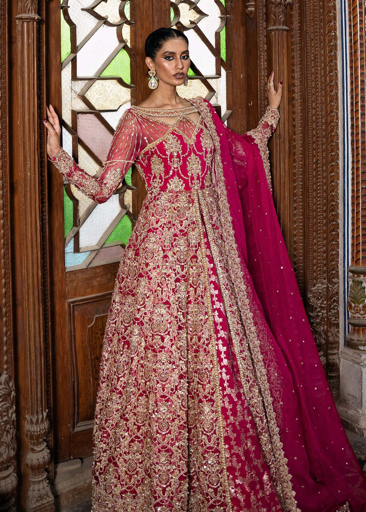 Kanwal Malik | Sajni Wedding 2024 |  Sarosh by Kanwal Malik - Designer Dress - Type: Ladies Clothes - Available at Libayah - 100% Original