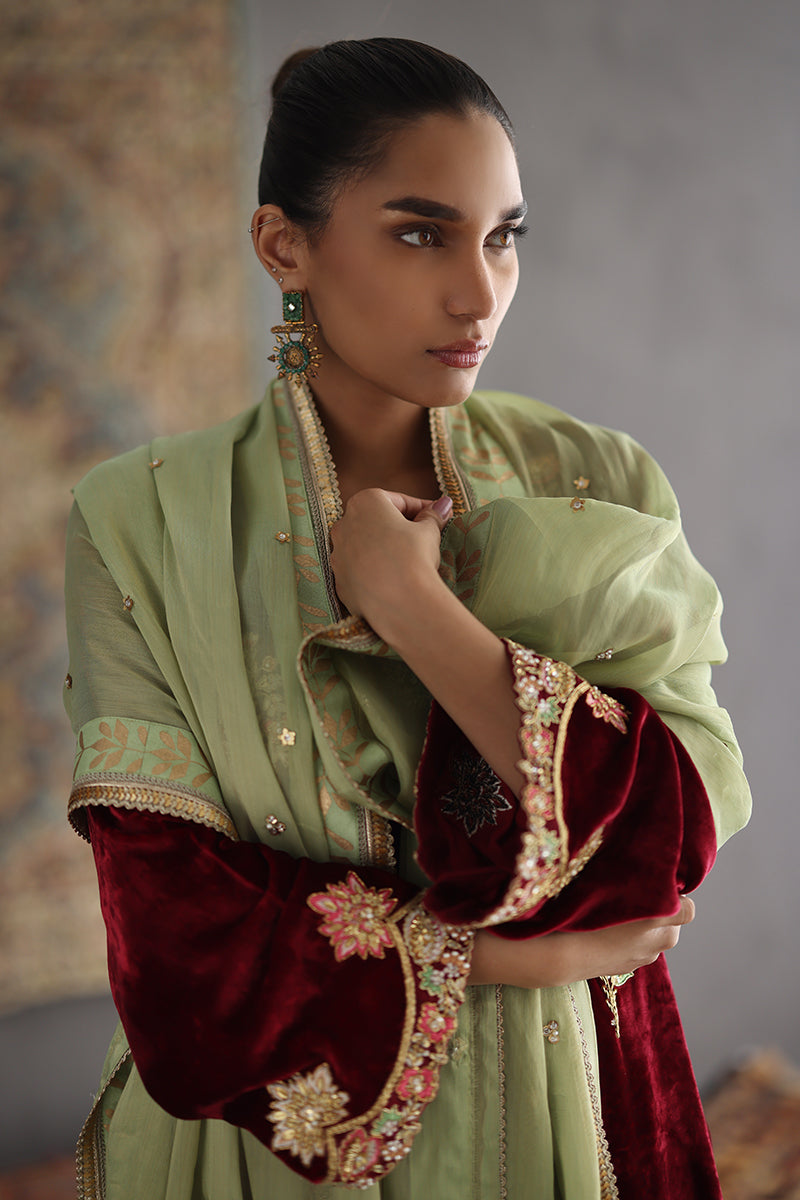 Sana Abbas | Velvet Formals | KARLA by Sana Abbas - Designer Dress - Type: Ladies Clothes - Available at Libayah - 100% Original