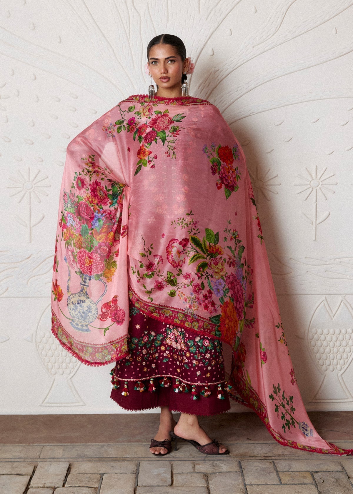 Hussain Rehar | Zan SS26 | Kestane by Hussain Rehar - Designer Dress  - Type : Ladies Clothes - Available at Libayah - 100% Original 
