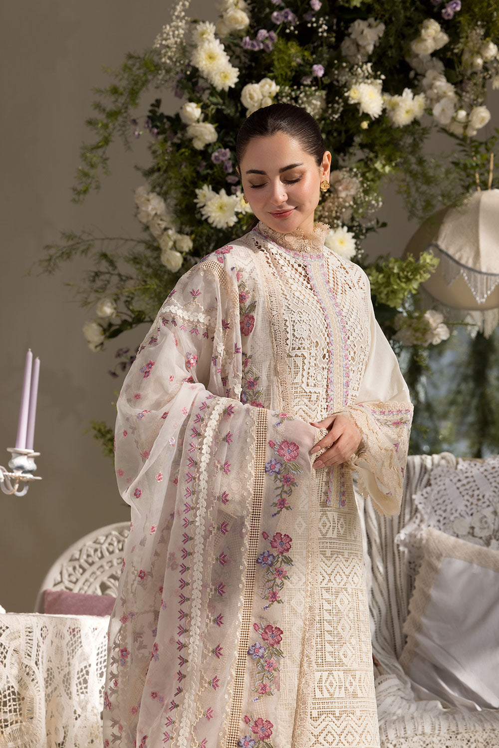 Sobia Nazir | Luxury Lawn 25 | 11B by Sobia Nazir - Designer Dress - Type: Ladies Clothes - Available at Libayah - 100% Original
