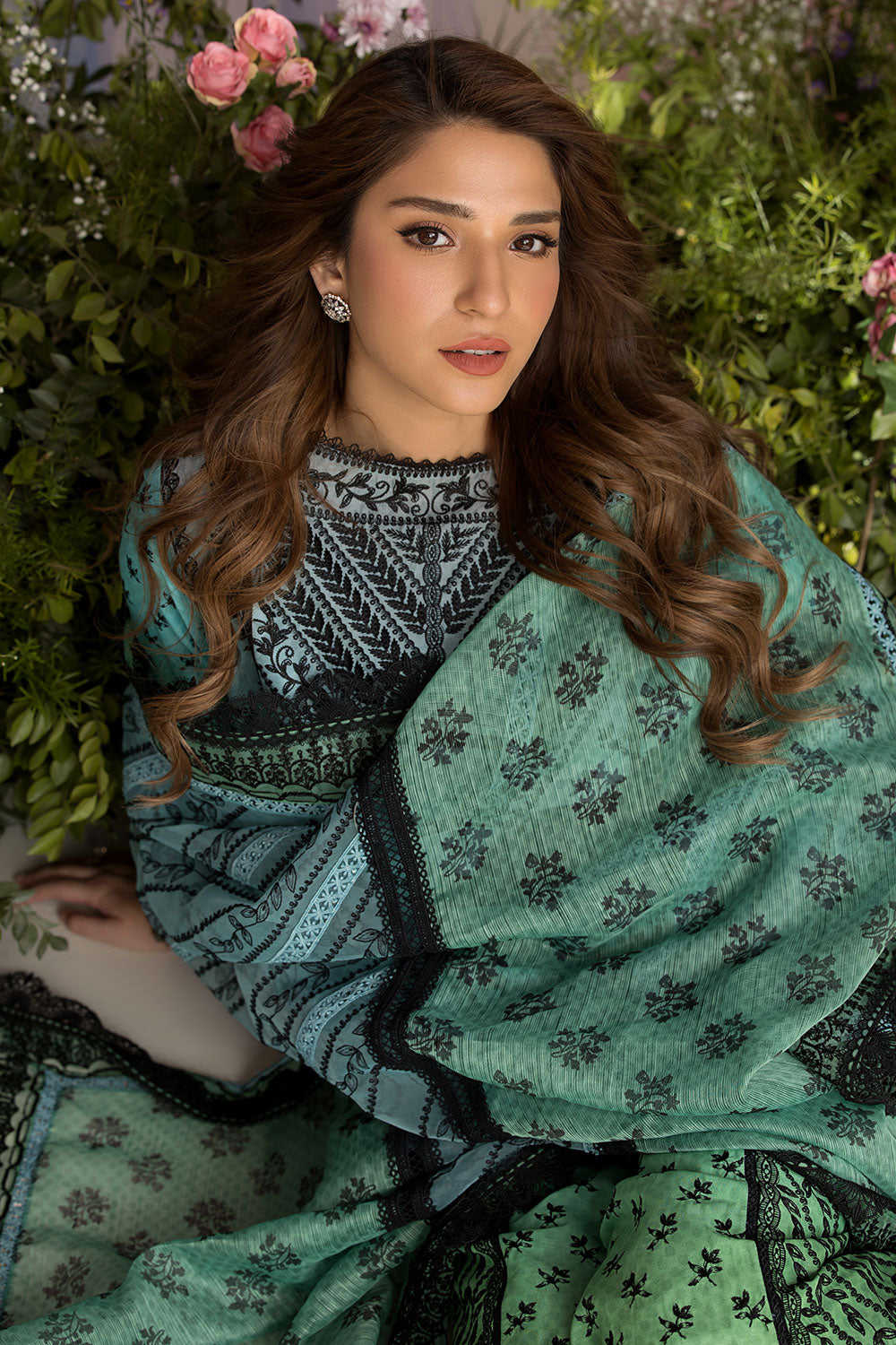 Sobia Nazir | Luxury Lawn 25 | 12A by Sobia Nazir - Designer Dress - Type: Ladies Clothes - Available at Libayah - 100% Original