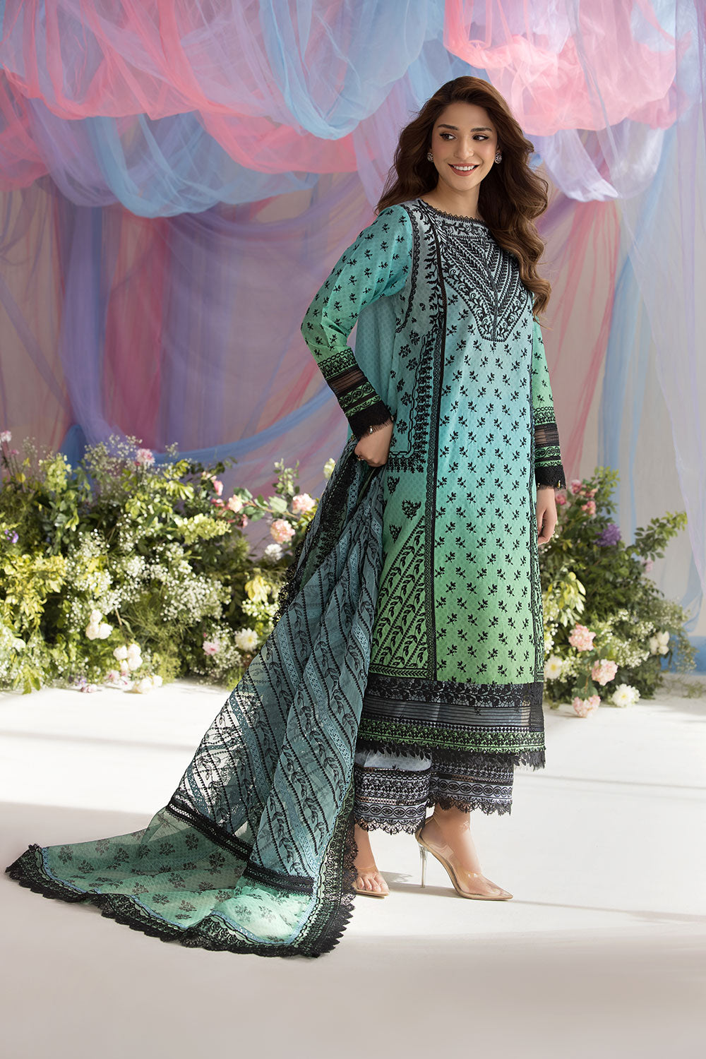 Sobia Nazir | Luxury Lawn 25 | 12A by Sobia Nazir - Designer Dress - Type: Ladies Clothes - Available at Libayah - 100% Original